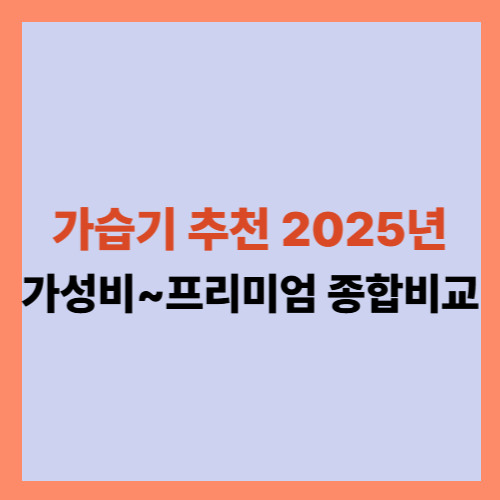 추천 가습기 2025